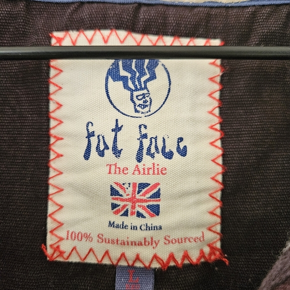 Fat Face Red Washed 100% Cotton Airlie Chest Stripe Sweatshirt - Picture 11 of 16